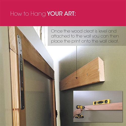 Hang Acrylic Print - Wood Cleat (Instructions)
